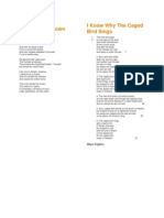 A Bird Came Down I Know Why The Caged Bird Sings: Maya Angelou