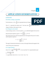 Application of Derivatives