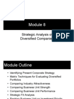 Module 8 - Strategic Analysis of Diversified Companies