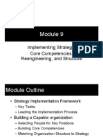 Module 9 - Implementing Strategy Core Competencies, Reengineering, and Structure