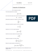 Integration by Substitution From A-Level Maths Tutor