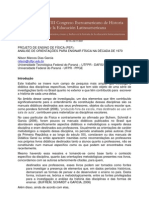 PROJETO DE ENSINO DE FÍSICA (PEF) - Análise de Orientações para Ensinar Física Na Década de 1970 - Nilson Garcia