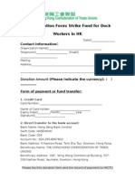 Fund Donation Form For Strike Fund