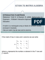 1.introduction To Matrix Algebra