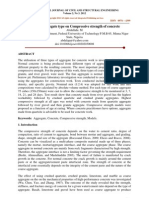 Effect of Aggregate Type On Compressive Strength of Concrete