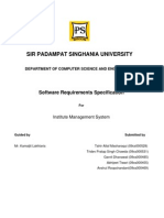 SRS For Institue Managment System