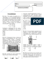 Lista de Probabilidade - 3º Ano