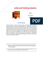 China's Textile and Clothing Industry: 2005 Larry D. Qiu Hkust