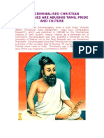 How Christian Missionary Bastards Are Abusing Tamil Pride and Culture