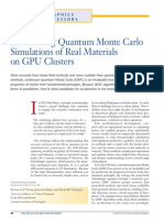 Accelerating Quantum Monte Carlo Simulations of Real Materials On GPU Clusters