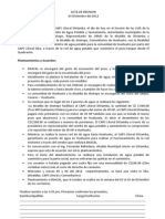 ACTA de REUNION Agua para Huehuete