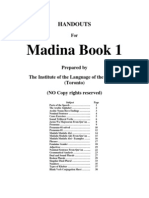 Handouts For Madina Book1