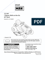 L1000-Series Craftsman 17.5HP Lawn Tractor Owners Manual