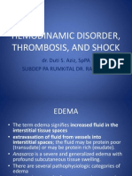 Hemodinamic Disorder, Thrombosis, and Shock