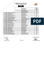 Copy of GOMAL University 3 March 2013 Result Final