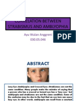 Correlation Between Strabismus and Amblyophia