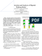 Design, Fabrication and Analysis of Bipedal Walking Robot