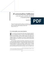 El Contractualismo Hobbesiano: (O de Cómo para Entender Del Derecho Es Necesario Pensar Al Revés)