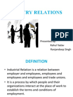 HRM PPT On Industrial Relations