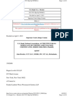 US Bank V Bresler NY MERS No Authority Note or Mortgage