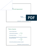 Applied Geophysics - Gravity Theory and Measurement