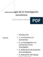 Metodología de La Investigación Económica