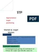 STP Segmentation Targeting Positioning