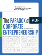 Paradox of Corporate Entrepreneurship