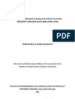 Student Examination Attendance System Via Radio Frequency Identification (RFID) Simulator