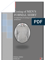 Costing of Men's Formal Shirt