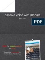 Passive Voice With Modals (By Evaristo)