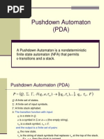 Pushdown Automaton