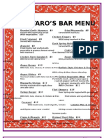 Bar Menu