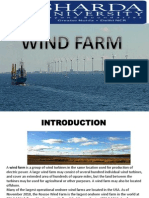 Eee Project ON WIND FARM FIRST YEAR B.TECH