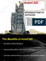 Lecture 1 - Introduction To AutoCAD