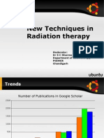 New Techniques in Radiotherapy