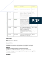 Plano de Aula Educacao Fisica