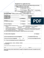 Bangladesh Visa Application Form