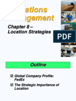 Operations Management: - Location Strategies