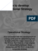 Operationational Strategy