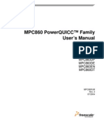 Mpc860 Powerquicc™ Family User'S Manual: Supports