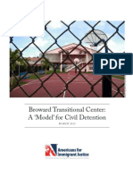 Broward Transitional Center Report