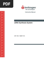 cDNA Synthesis System: Instruction Manual