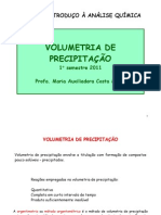 Aula 6 Volumetria de Precipitação Alunos 2011.1