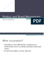 Product and Brand Management-By Av