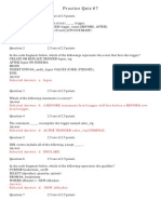 PL/SQL Practice Quizzes Final Exam