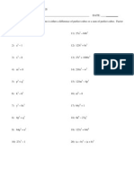 Sum and Difference of Cubes Worksheet