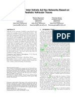 An Evaluation of Inter-Vehicle Ad Hoc Networks Based On Realistic Vehicular Traces