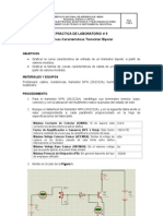 Lab Oratorio 5 Curvas Caracteristicas Transistor Bipolar