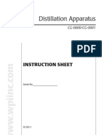 Distillation Apparatus: Instruction Sheet